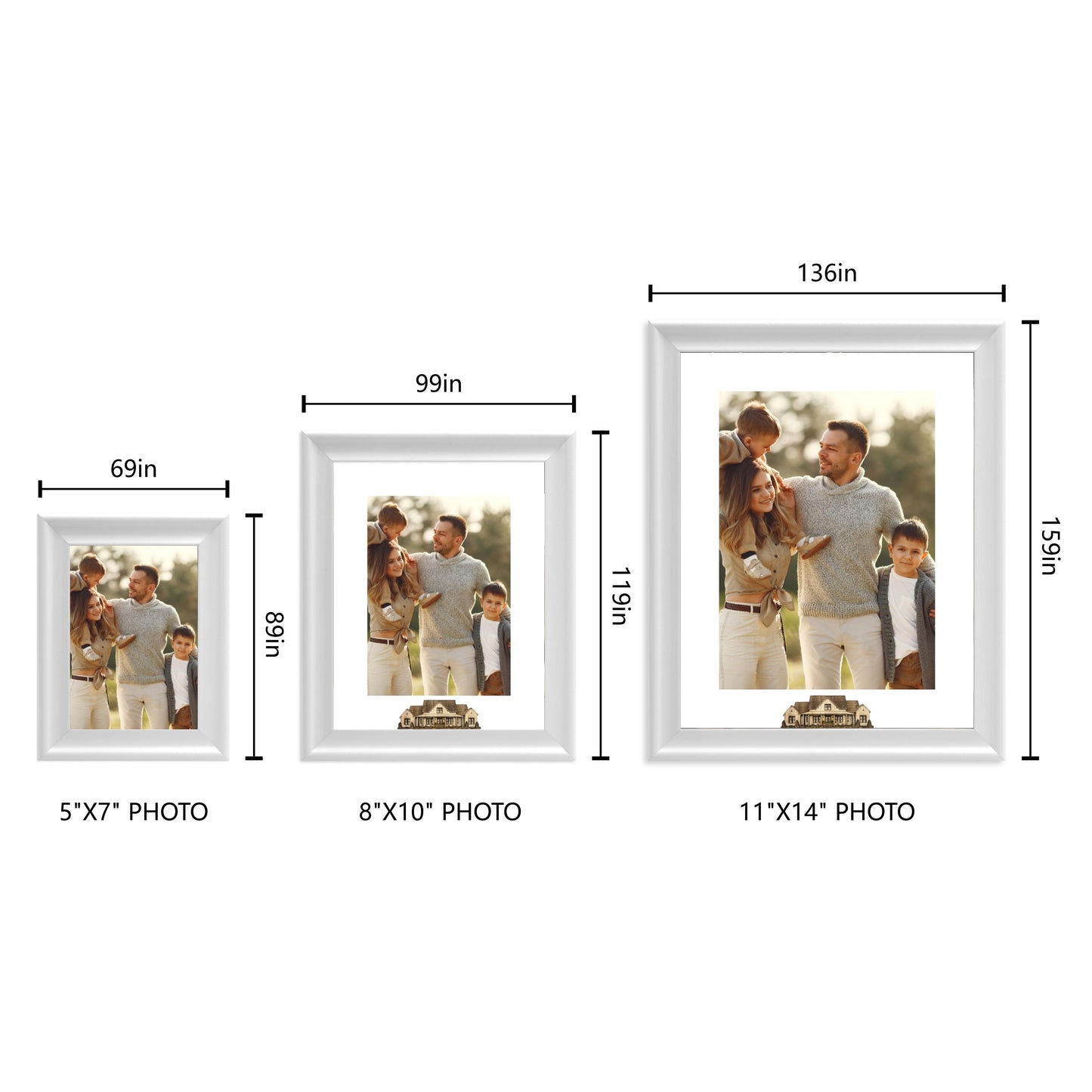 Custom Picture Frame Photo Frame Embellished Gift for Wall and Tabletop Display